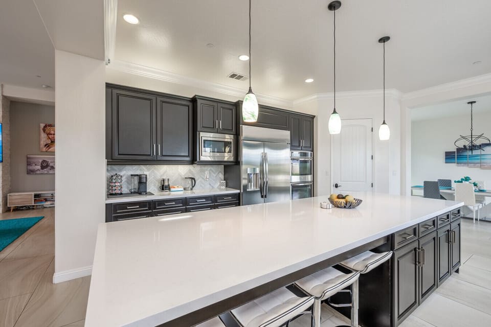 Large kitchen island for all your family meals