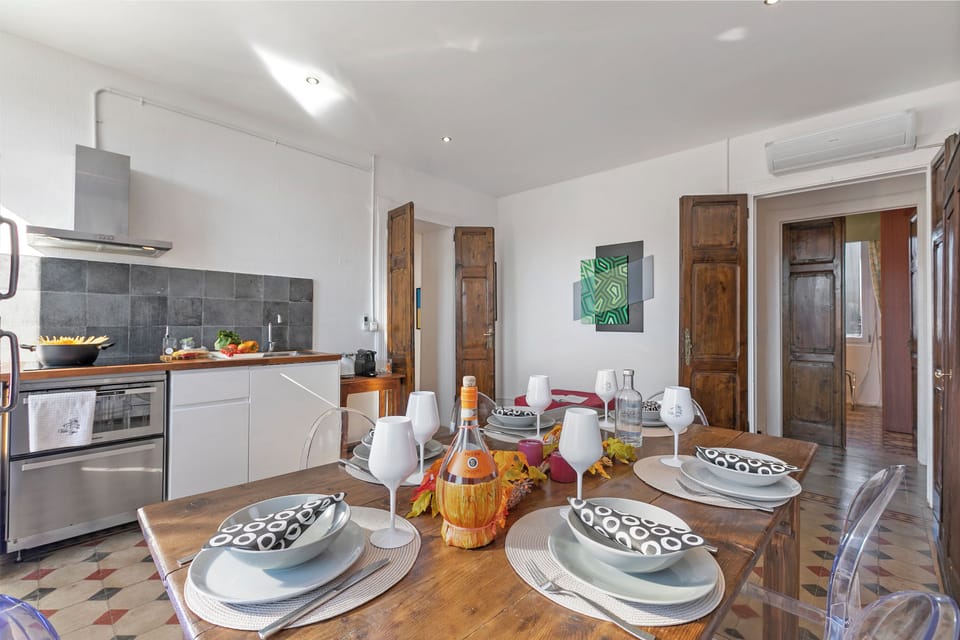Kitchen and dining area