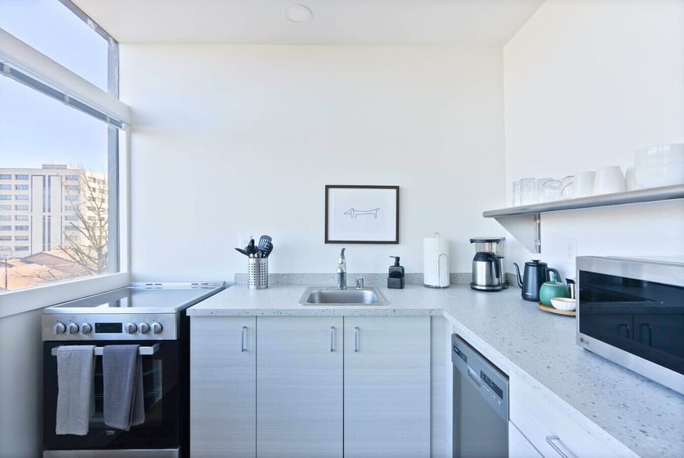 Modern open plan kitchen