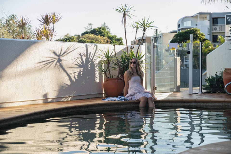 Cool off with a swim in the heated complex pool