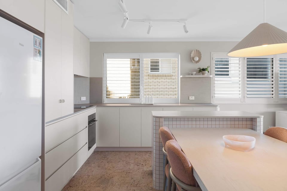 The functional kitchen is ideal for extended stays