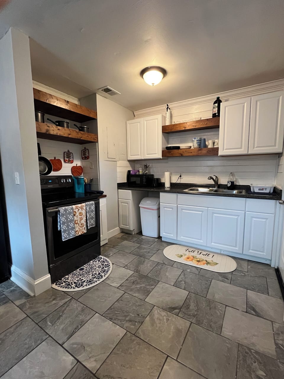 Prepare home-cooked meals in the fully stocked kitchen.