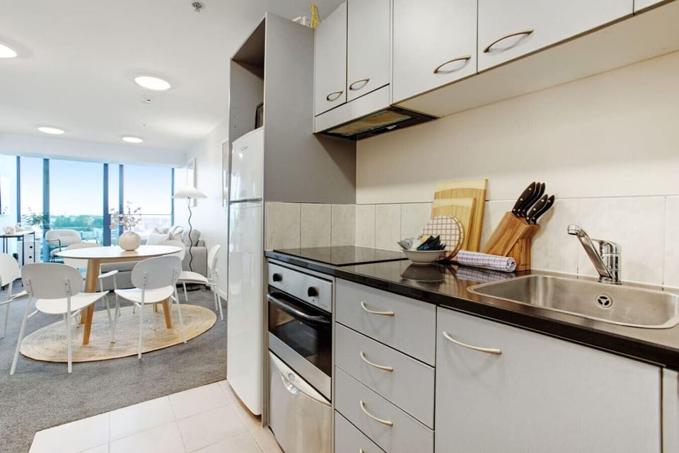 You can choose to cook in the apartment or walk to one of the close restaurants.