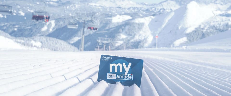 Skiing in Ski Amade,  25 ski areas, 1 ski pass, 760 piste KM, 270 lifts!