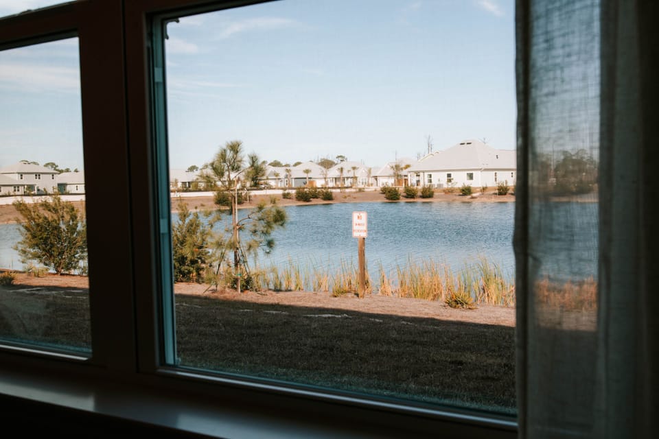 You don't need to leave the house to have a water view! Enjoy this view from the comfort of your living room!