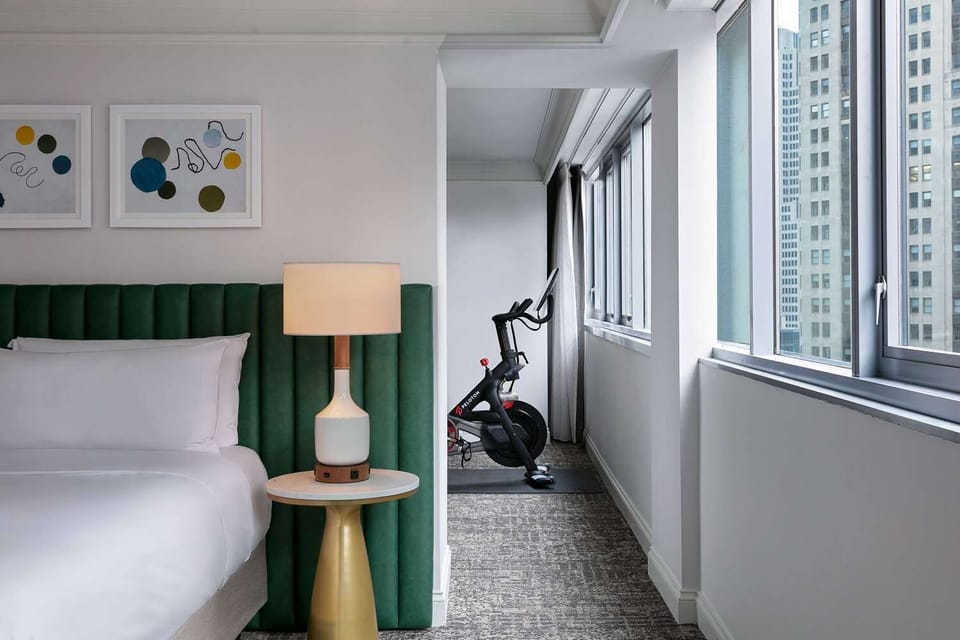 Start your day with an energizing workout beside bright windows.