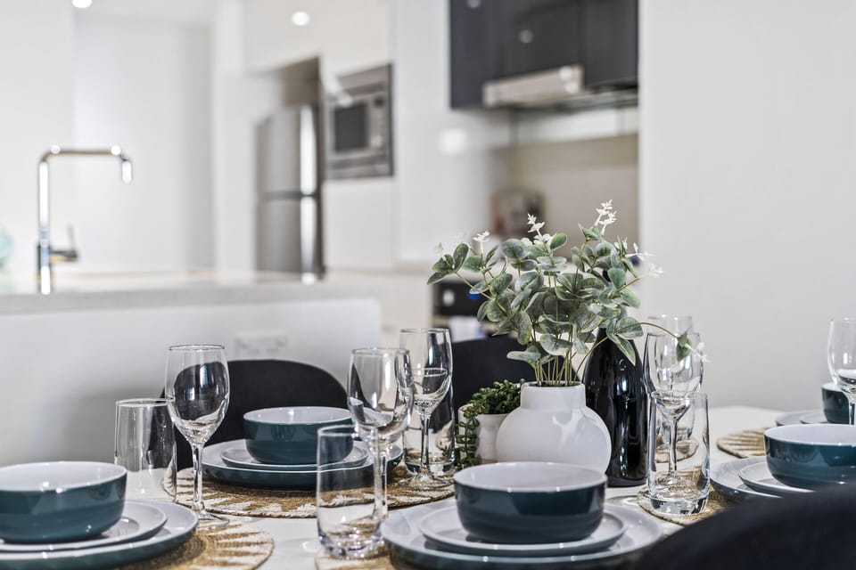 The elegant table set up