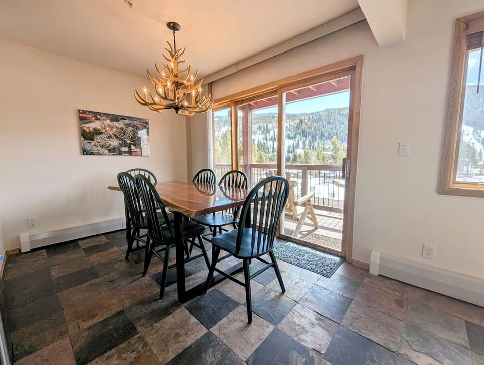Spacious dining area