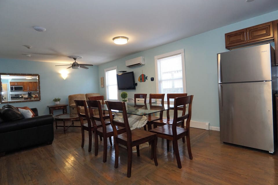 Open floor plan: Living rm. Dining area, and Kitchen