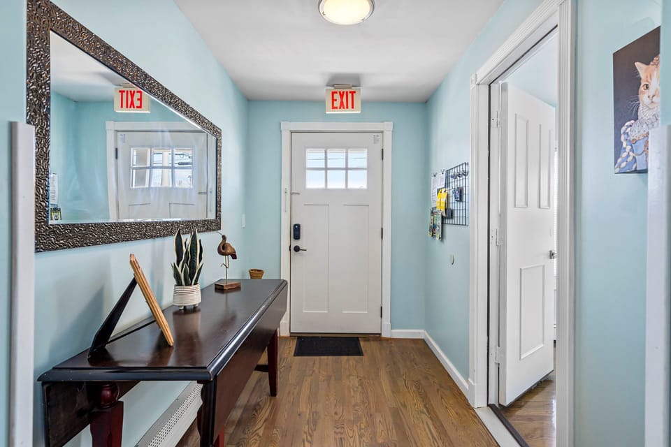 Bedroom 1:  is located off the foyer