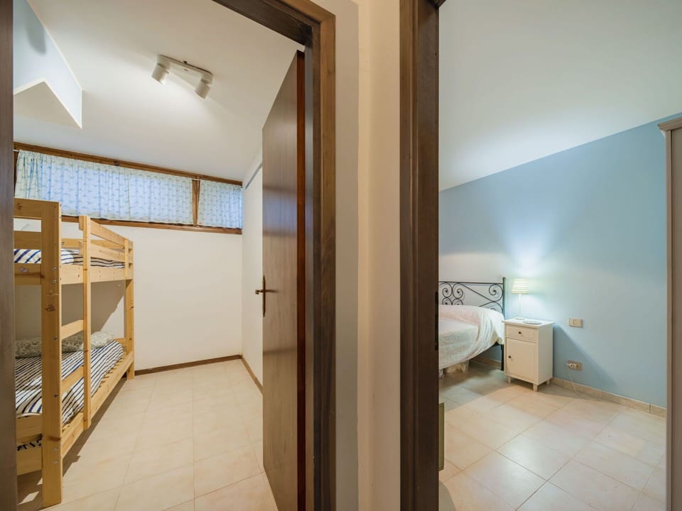 Interior Design, Floor, Flooring, Wood, Ceiling, Bedroom, Bed, Room, Furniture, Lighting