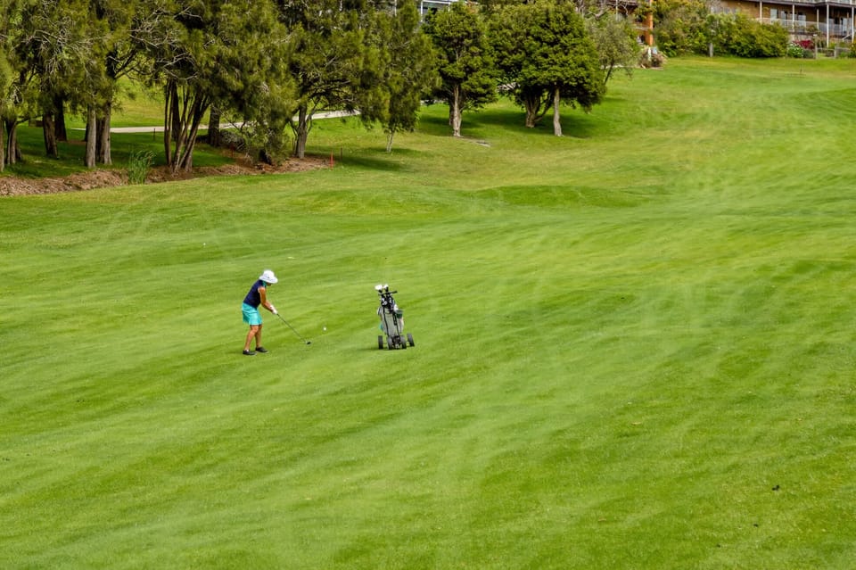 Backing the golf course.