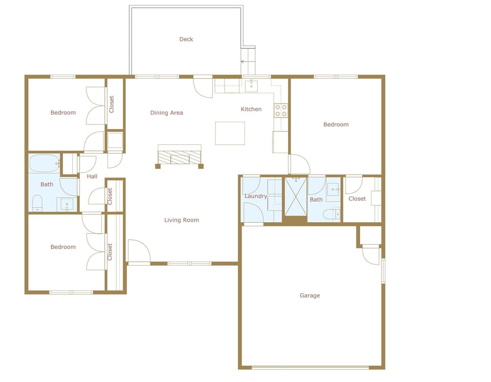 Here is the floor plan of our home.