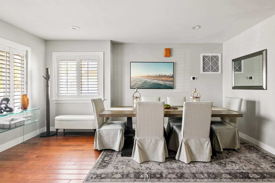 Dining with Framed Smart TV