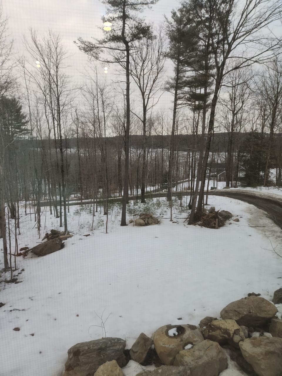 Water-front view of Maranacook Lake from your lakeside rental! 