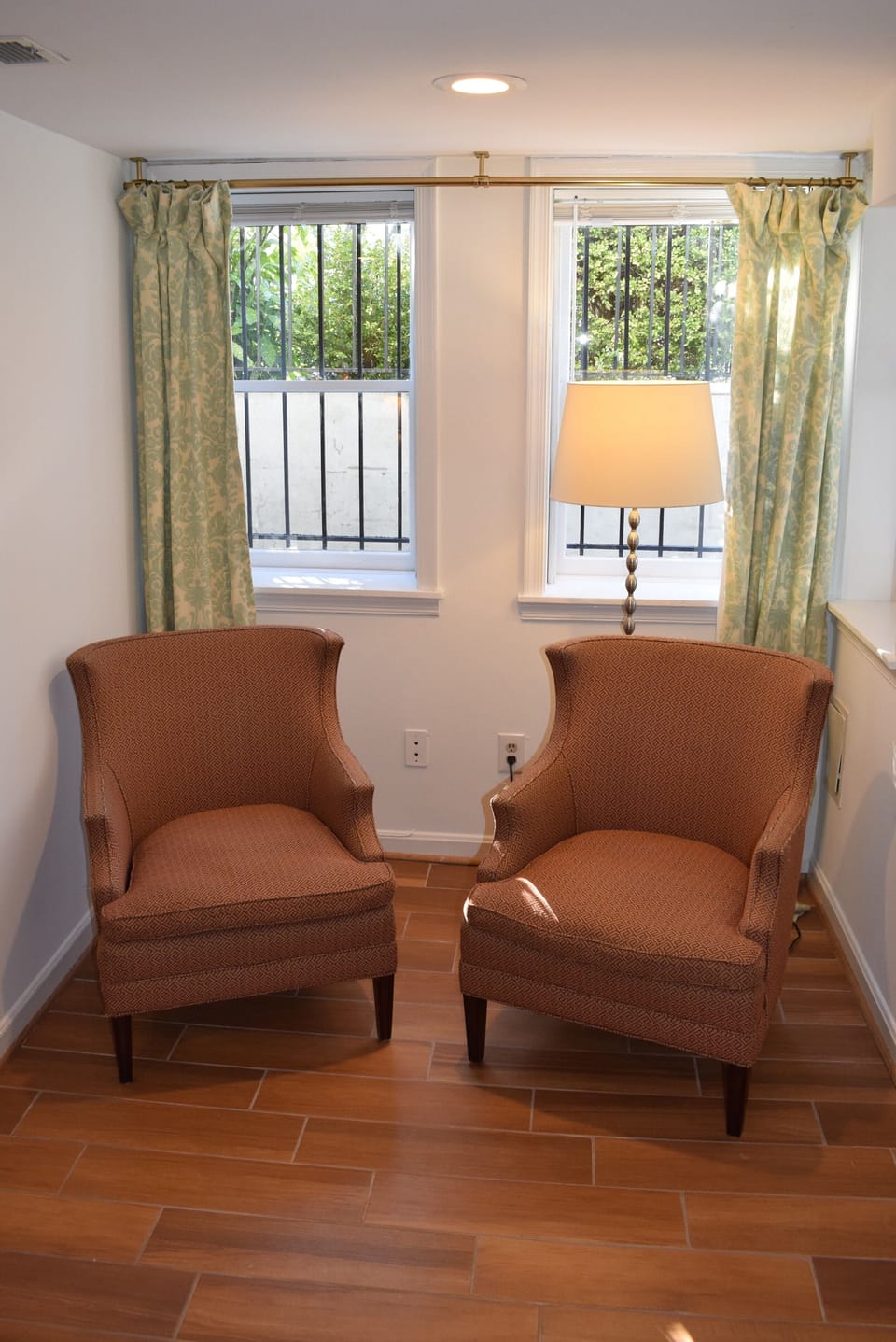 Alcove with easy chairs to enjoy afternoon sunlight