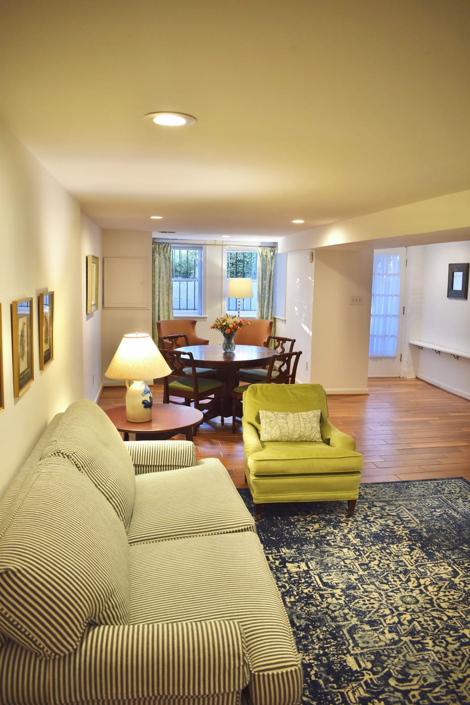 Spacious garden level of historic Capitol Hill rowhouse