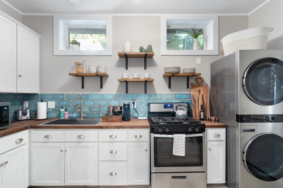 Well equipped kitchen complete w/filtered water during your stay.