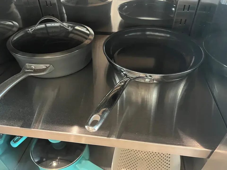 Henckel skillets. Please be kind and do not use metal utensil