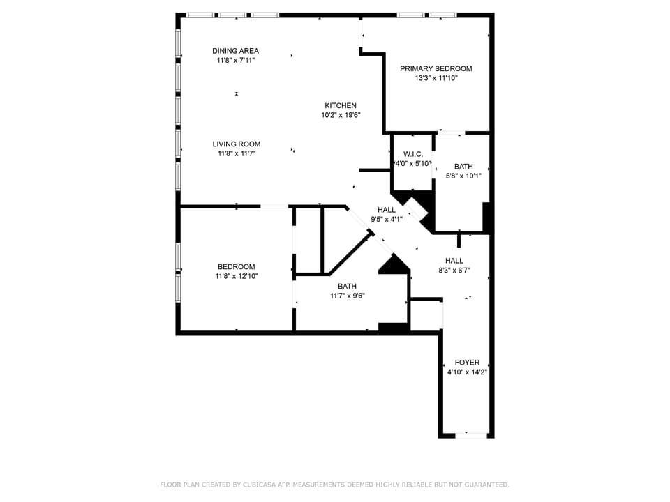 Spacious 2-bedroom, 2-bath layout with open living and dining areas, a modern kitchen, and a primary suite—perfect for families, groups, or extended stays in Nashville.