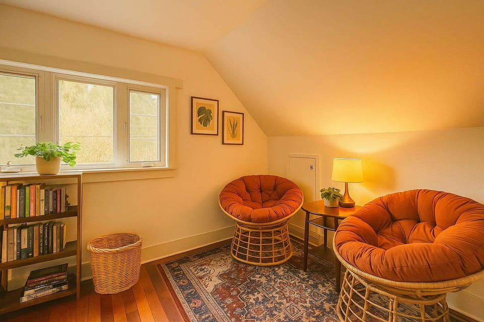 Reading nook for morning coffee
