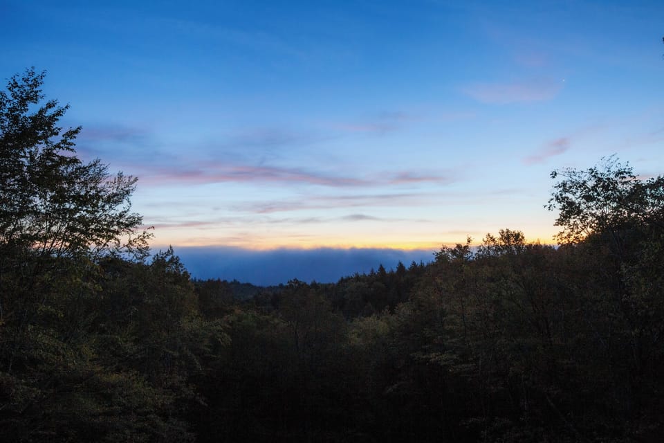 Sunrise from view of Forbes Mountain.