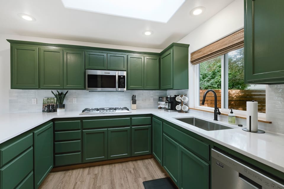 Coffee grounds, coffee pods, and tea made available for your stay.