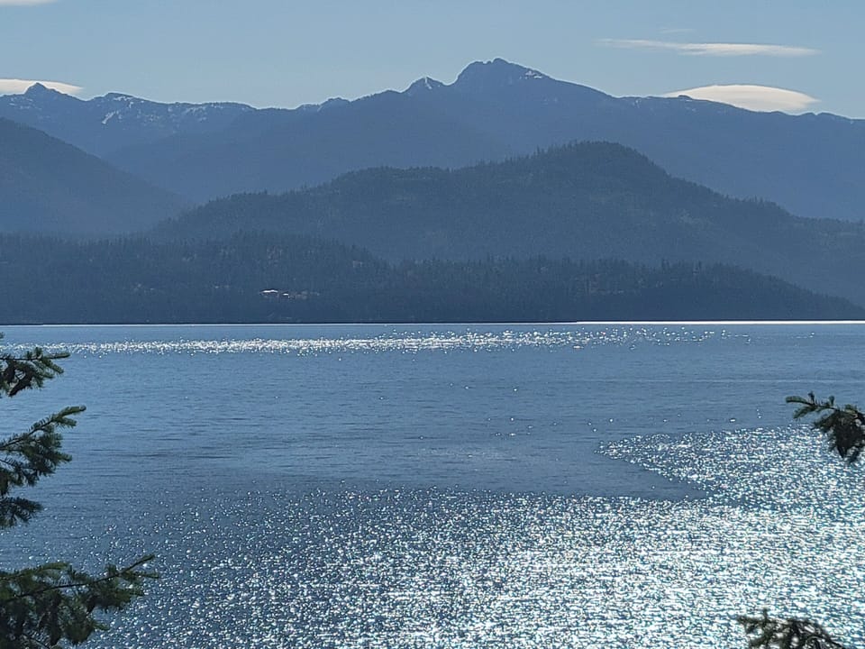 This is a picture of Turner Bay, less than 1/4 mile from the cabin....beautiful.