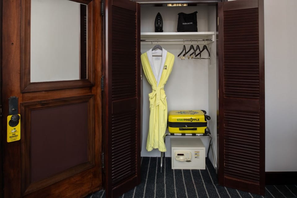 Settle in easily with generous closet space and in-room safe.