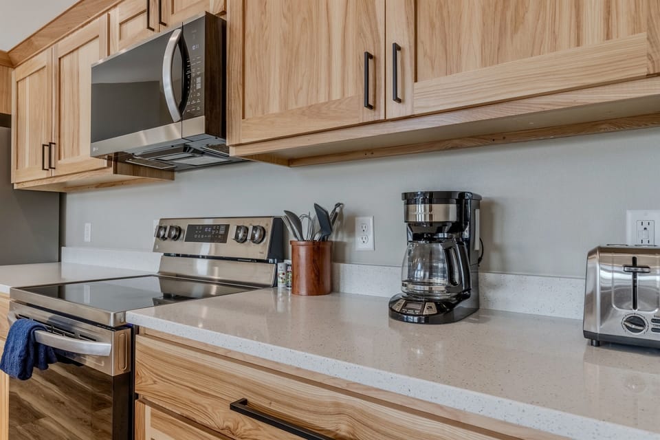 We provide you with coffee grounds and many other amenities during your stay with us.