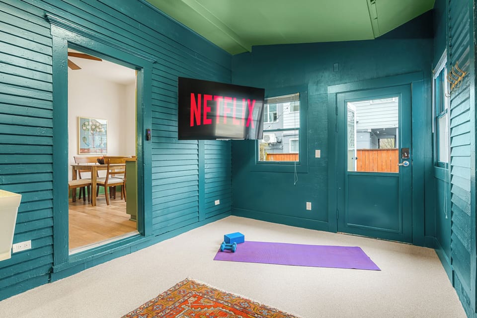 Flexible space to stay active while you are away.