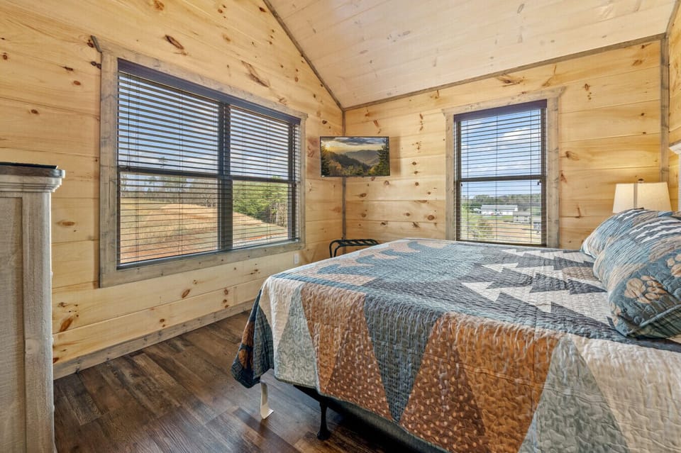Second King Bedroom with smart Tv bedside tables and full size dresser