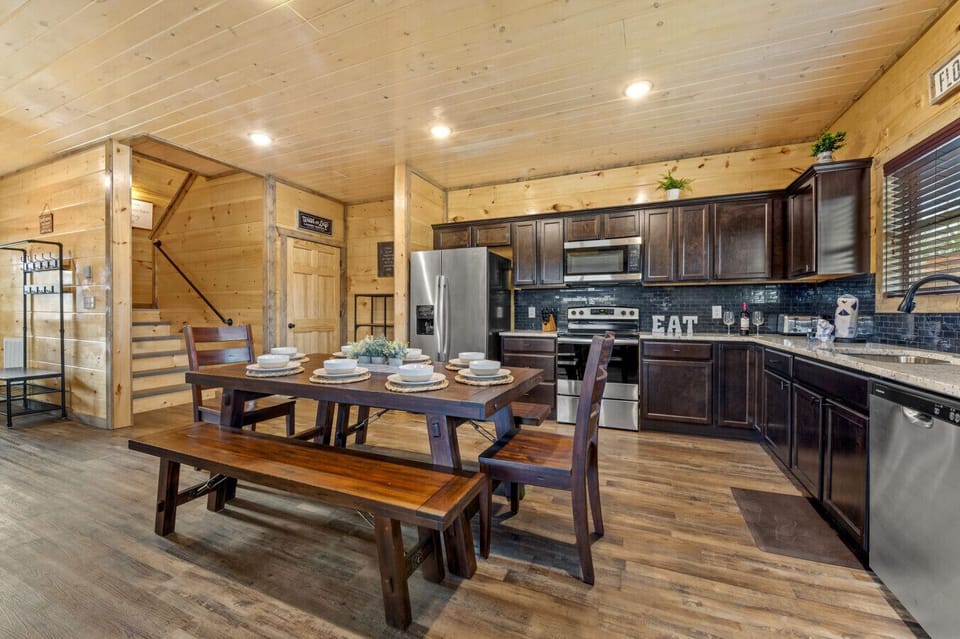Fully stocked Kitchen has all your dining needs covered!