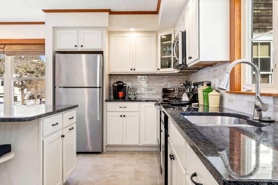 Meals will be made easy in the full kitchen 