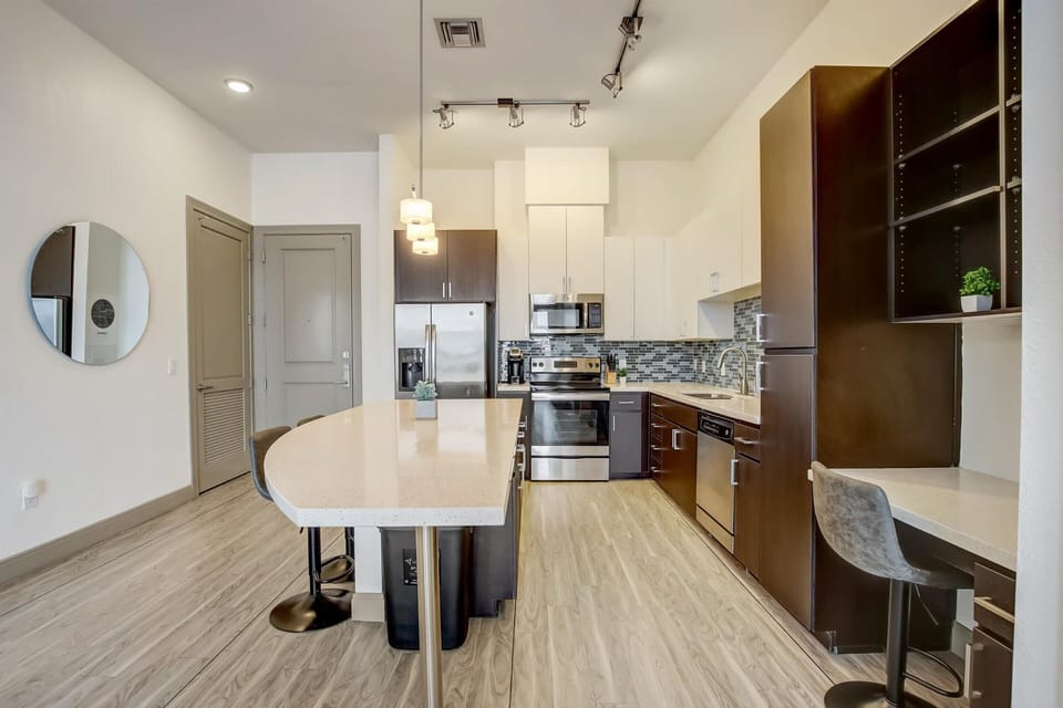 Kitchen and dining area
