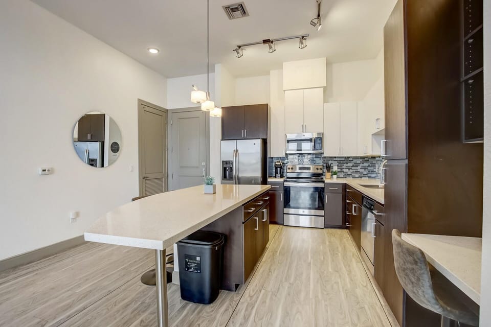 Kitchen and dining area