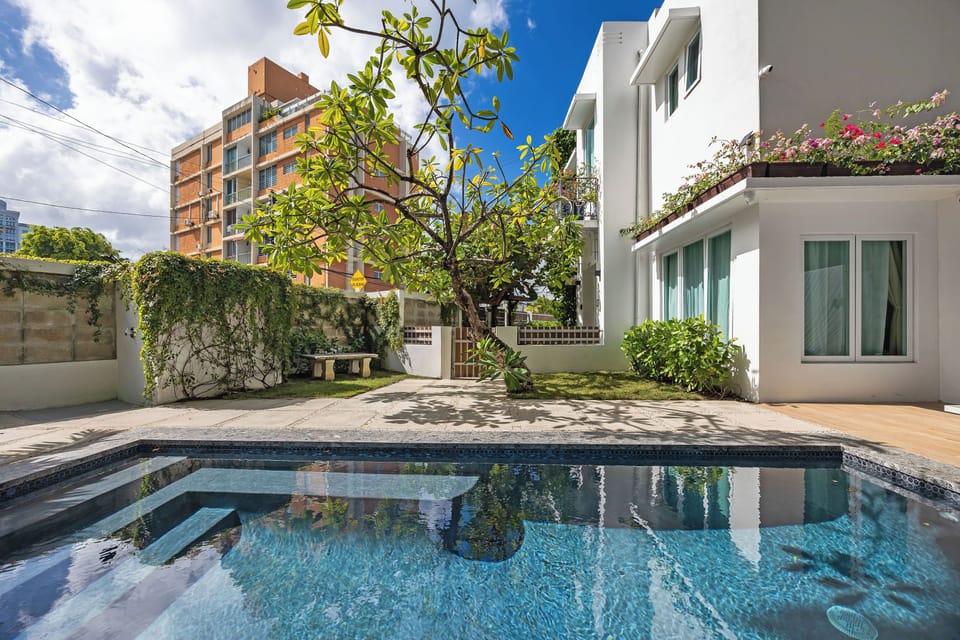 Swim by the pool in a sunny day.  swim in our beautifully lit pool, perfect for tanning and relaxation.