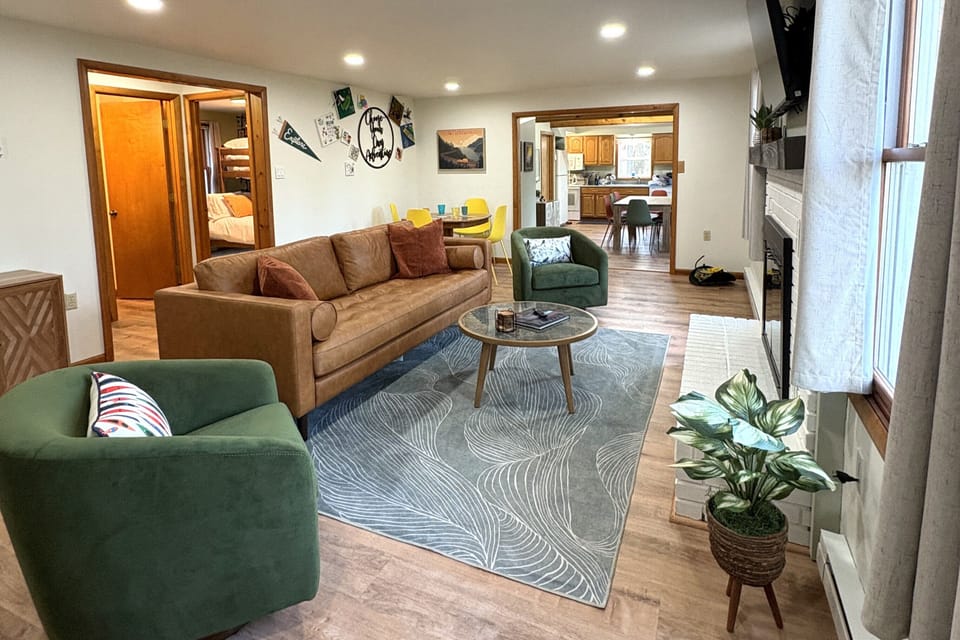 Comfy chairs for watching movies. 