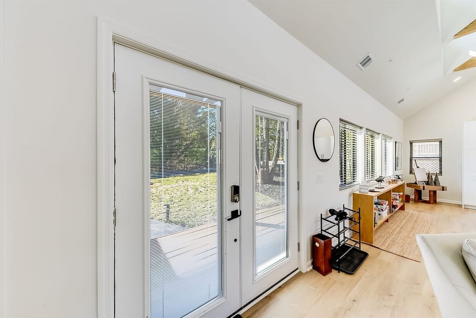 Inside from the front door