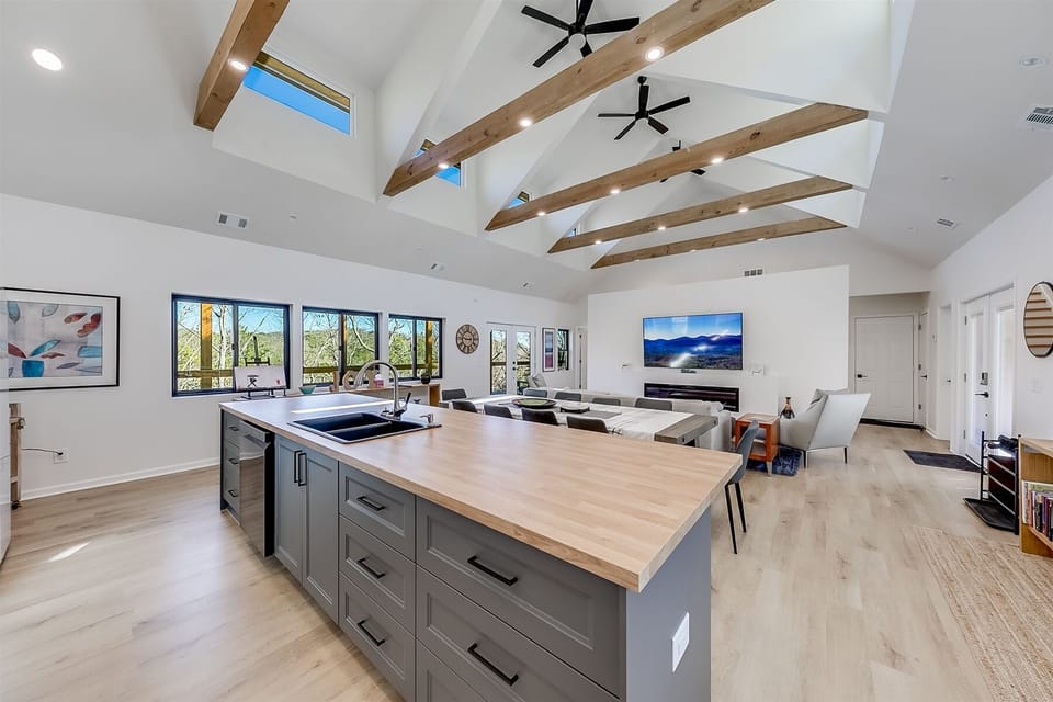 KItchen sink and dishwasher with lots of storage