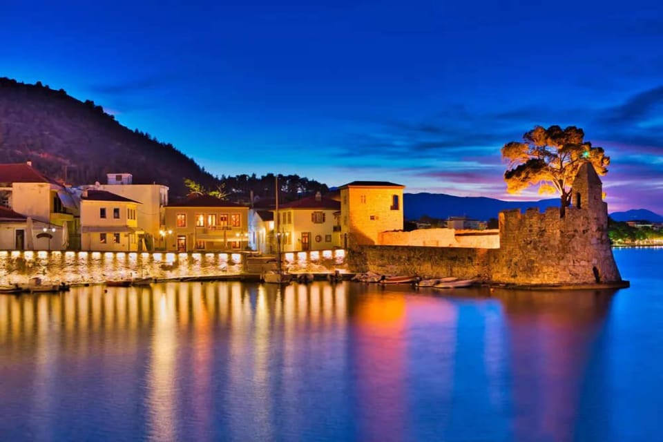 Nafpaktos traditional harbor, just a few minutes drive away