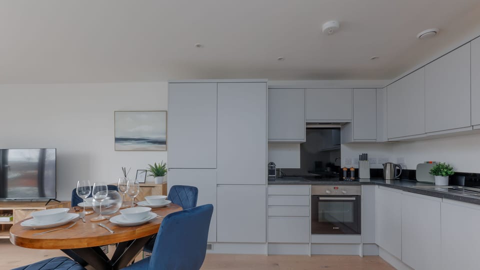 The dining area also benefits from the natural light