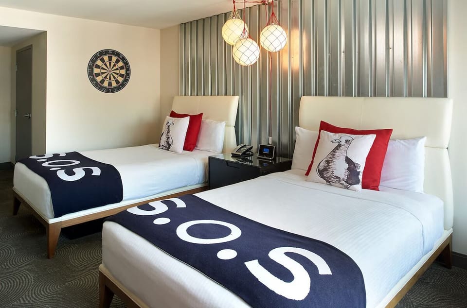 Stretch out with two comfy beds for easy shared stays.