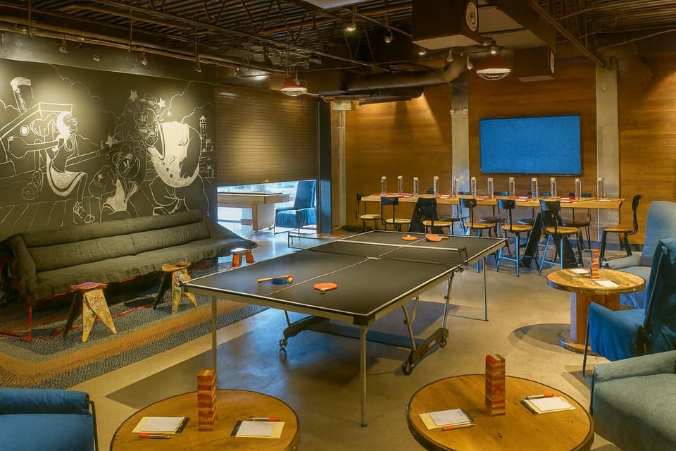 Challenge your crew to ping-pong battles in the game room.