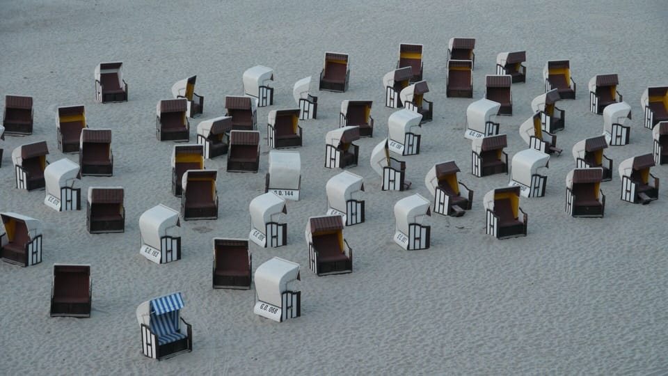 Baltic Sea beach chairs on Rügen
