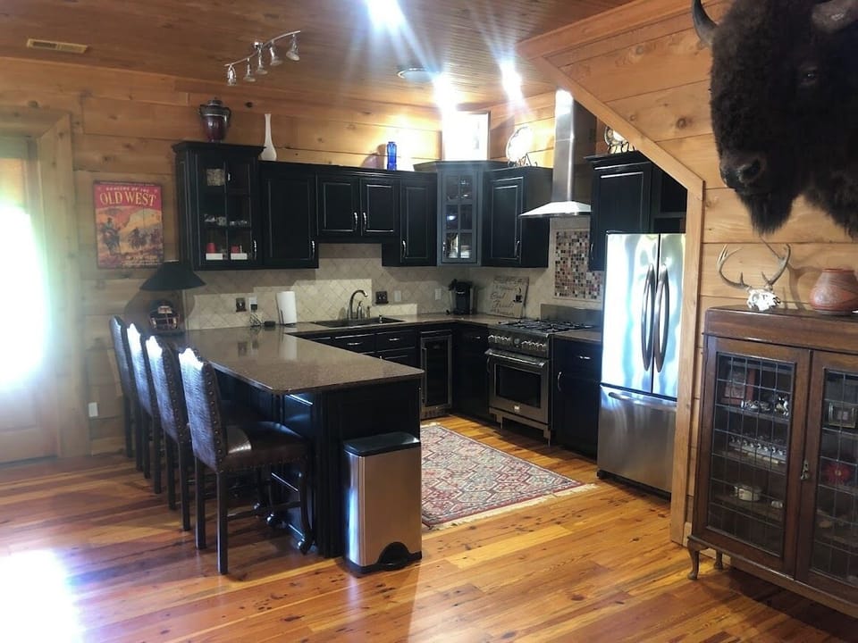 One of three kitchens