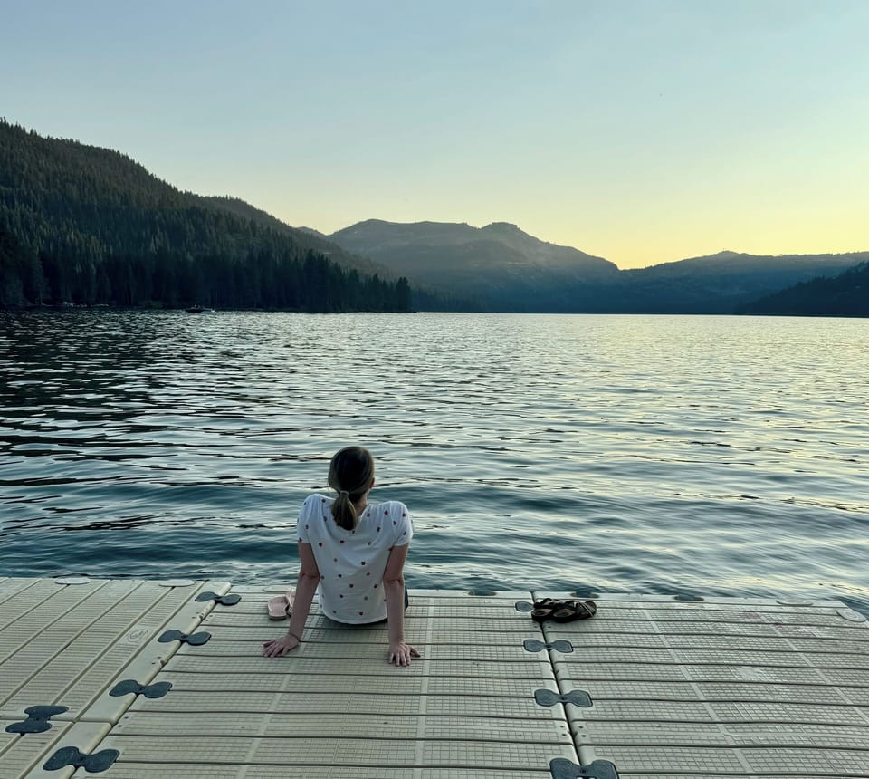 Sunset at Donner Lake pier