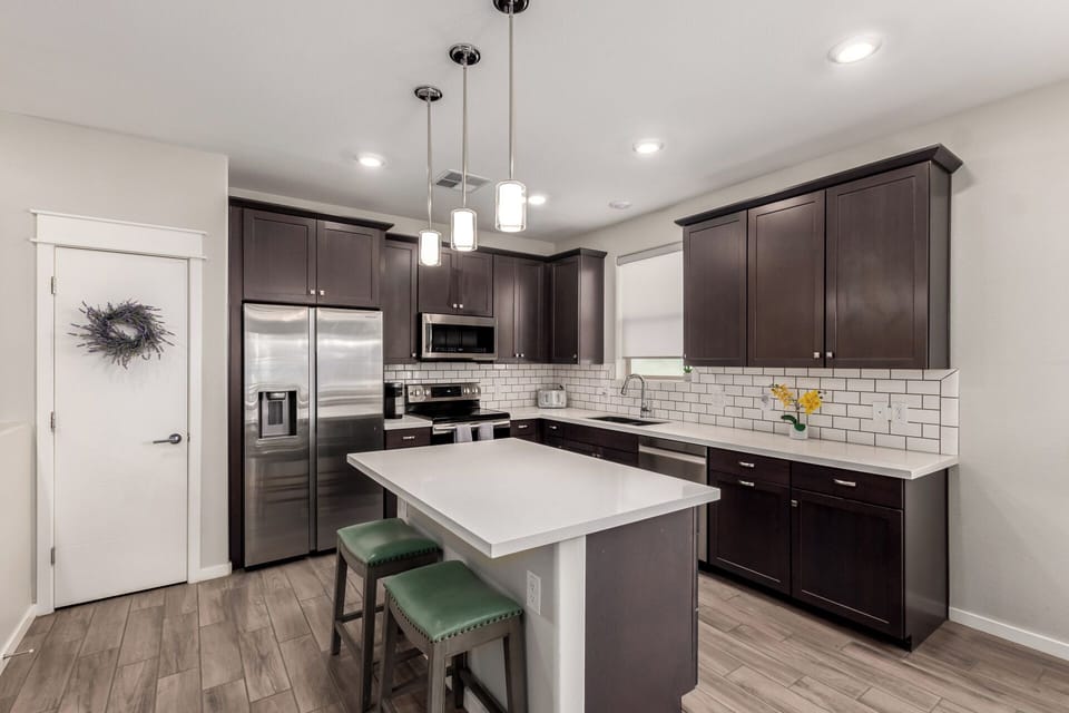 Stocked Kitchen with Island
