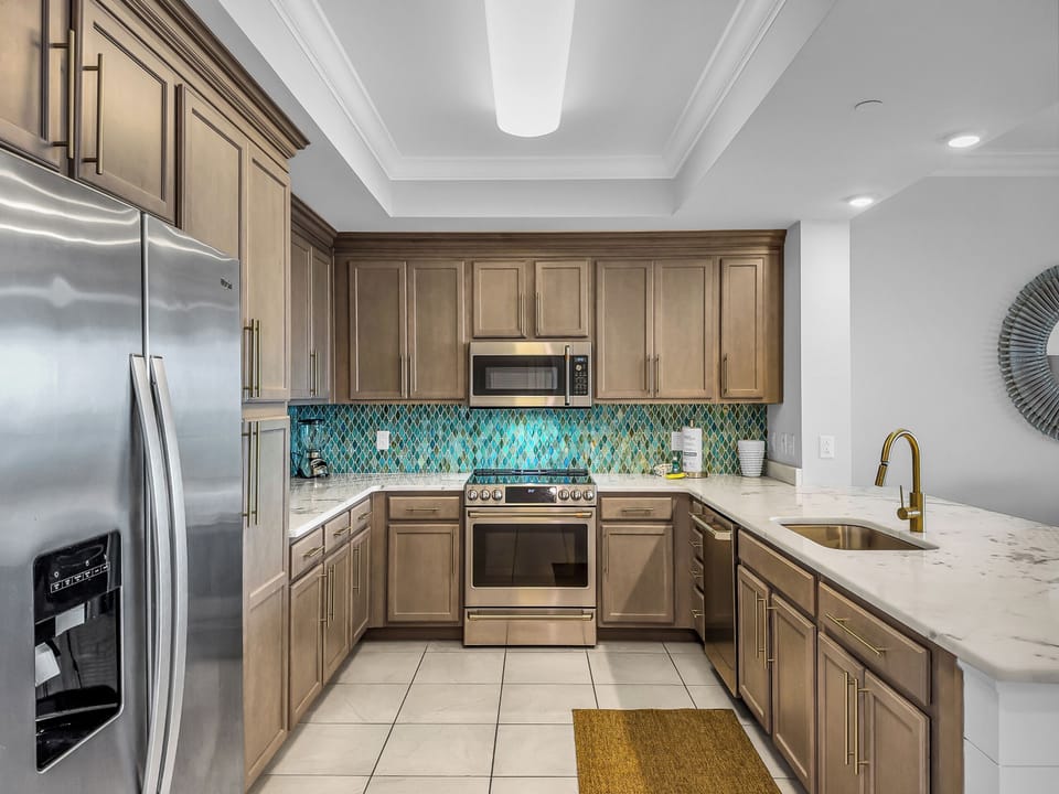 Cook amazing meals for the family in the full size kitchen.