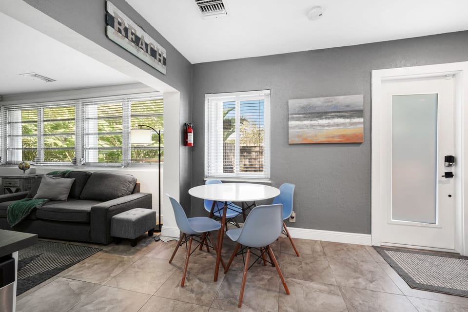 Share meals and make memories in a bright, inviting dining space with seating for the whole group.